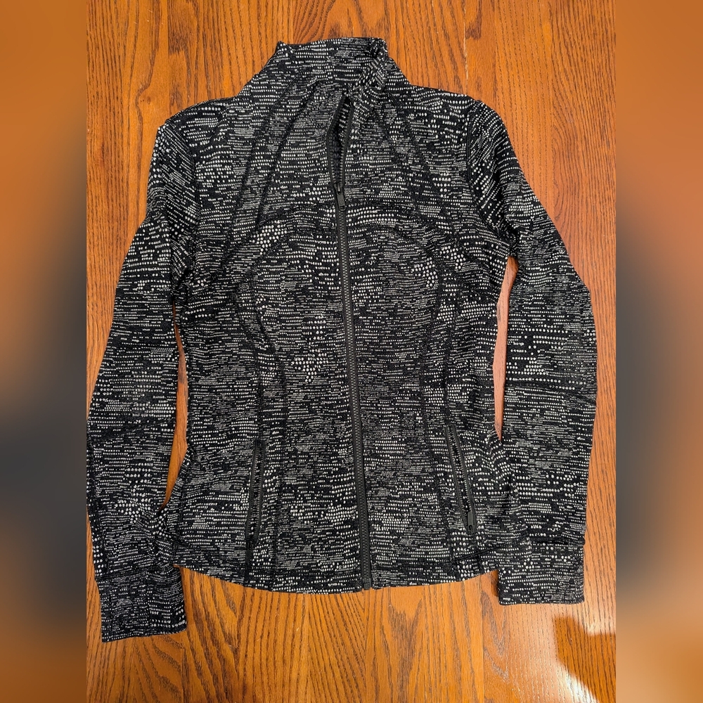 Lululemon Black and White Scuba Jacket